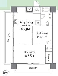 間取図画像 2LDK
