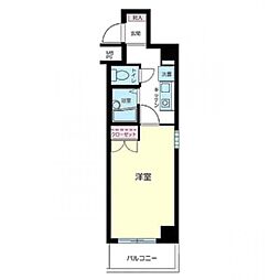クレアシオン南大塚 1Kの間取図画像