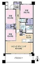 イニシア練馬ブライトステージ 2SLDKの間取図画像