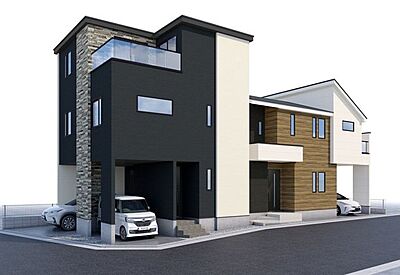 外観:完成予想図パース ※パースは設計図を基に描き起こした物で、 実際とは異なる場合がございます。 外観:完成予想図パース ※パースは設計図を基に描き起こした物で、 実際とは異なる場合がございます。