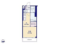 コーポ小石川 1Kの間取図画像