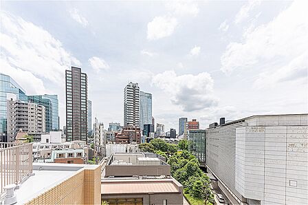 前面に視界を遮る高い建物がなく、都心ならではの景色が広がります。※眺望は将来に渡って保証するものではありません。