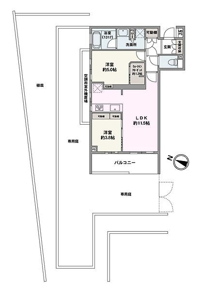 間取りを拡大表示