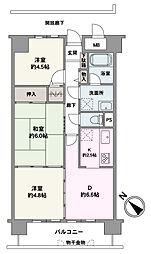 ダイアパレス成東 3DKの間取図画像