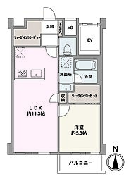 御徒町グリーンプラザ 1LDKの間取図画像