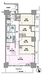 ブリリア聖蹟桜ヶ丘ブルーミングテラス 4LDKの間取図画像
