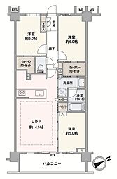 クリオ横濱本牧 3LDKの間取図画像