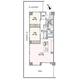 THECENTERHOUSEG棟 2SLDKの間取図画像