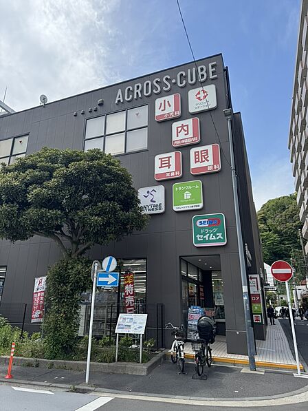 クリニックやドラッグストアが徒歩圏内で、生活しやすい住環境。