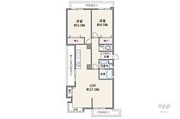 間取図画像 2LDK