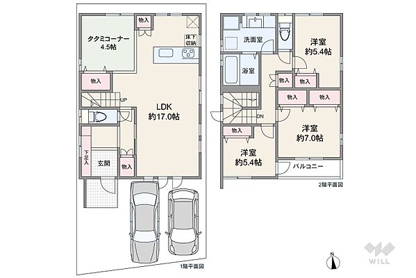 間取り 名古屋市千種区萱場2丁目 一戸建て