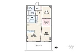 メゾン振甫 2LDKの間取図画像