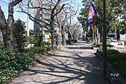 すいどうみち緑道の外観