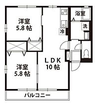 メゾン高田Ｂ 101 ｜ 栃木県足利市葉鹿町1丁目（賃貸アパート2LDK・1階・49.85㎡） その2