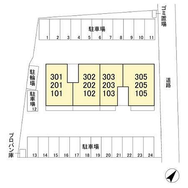 グラン 101｜栃木県足利市借宿町(賃貸アパート2LDK・1階・58.37㎡)の写真 その23