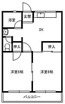 パストラル・ハイツII 202 ｜ 栃木県足利市堀込町（賃貸アパート2DK・2階・39.24㎡） その2