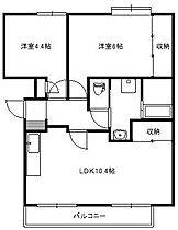 ハイツ葭井戸 202 ｜ 栃木県足利市利保町1丁目（賃貸マンション2LDK・2階・54.61㎡） その2