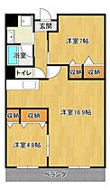 プラザ・コスモス 207 ｜ 栃木県足利市八幡町1丁目（賃貸マンション2LDK・2階・70.19㎡） その2