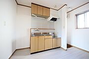 吊戸棚付きのキッチン◎