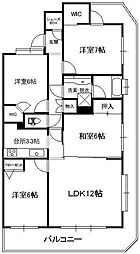 シーズガーデン足利 4LDKの間取図画像