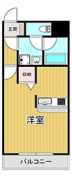 セキュリア 1Kの間取図画像