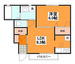 メゾン・ド・ソレイユ 1LDKの間取図画像