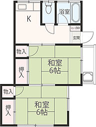 グリーンコーポ 2Kの間取図画像