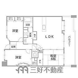 JGMヴェルデ春日原駅前 3LDKの間取図画像