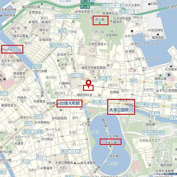地図を拡大表示