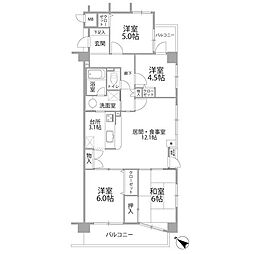 ヴィルヌーブ春日・須玖 4LDKの間取図画像