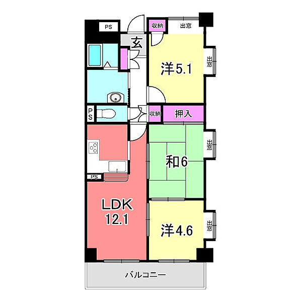 間取りを拡大表示