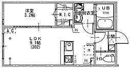 KEIAI RESIDENCE 北習志野 1LDKの間取図画像