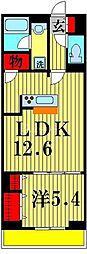 船橋市印内2丁目アパート 1LDKの間取図画像