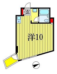 ウィン船橋 ワンルームの間取図画像