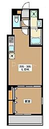 (仮称)ミリアビタ船橋 1LDKの間取図画像