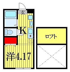 フォレストハウス船橋 1SKの間取図画像
