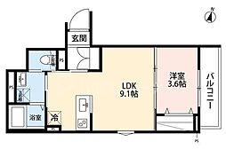 robot home 薬園台(ロボットホームヤクエンダイ) 1LDKの間取図画像