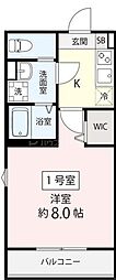 (仮称)飯山満町3丁目AP 1Kの間取図画像