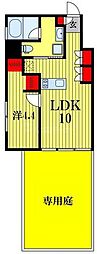 西船橋スクエアガーデン 1LDKの間取図画像