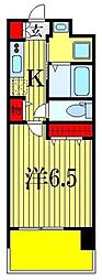 レジディア船橋2 1Kの間取図画像