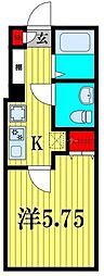 (仮称)セレーノ薬円台 1Kの間取図画像