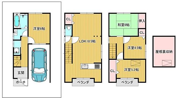 間取りを拡大表示