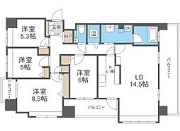 ダイアパレス札幌東アクティオ 4LDKの間取図画像