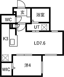 リコルドアーツ 1LDKの間取図画像