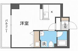 レシディア大通り西 ワンルームの間取図画像