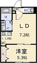シティレジデンスひばりが丘 1LDKの間取図画像