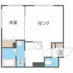 NorthPoints東札幌 1LDKの間取図画像