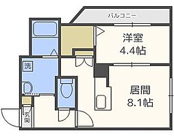 ノースプレミア大通北 1LDKの間取図画像