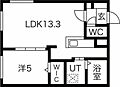 patio豊平1階6.1万円