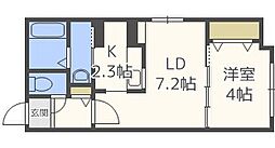 BlancShard大通東 1LDKの間取図画像